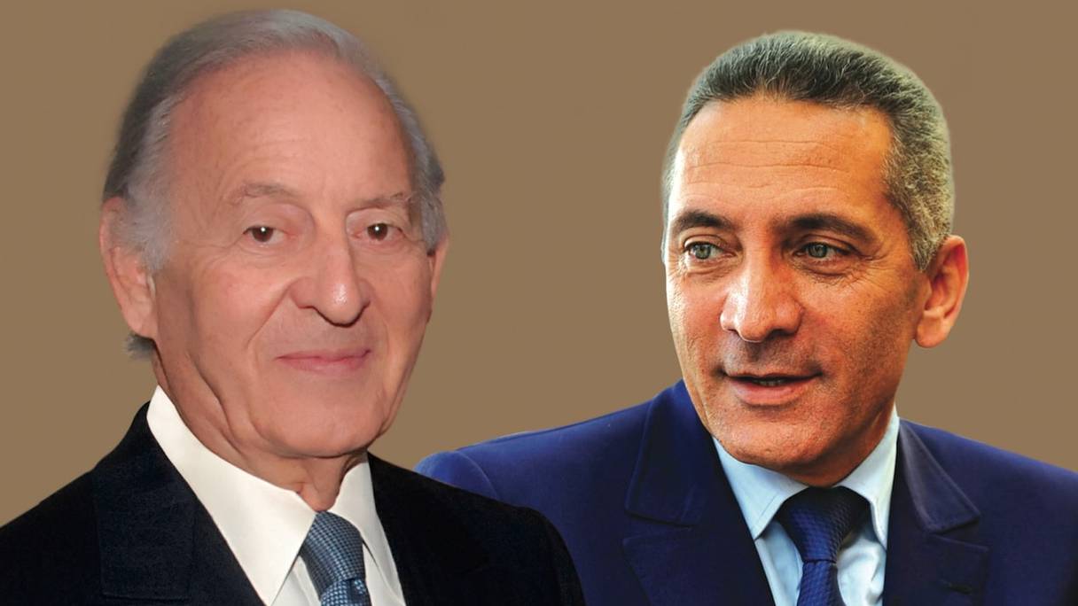 Othman Benjelloun (à gauche) et Moulay Hafid Elalamy. 
