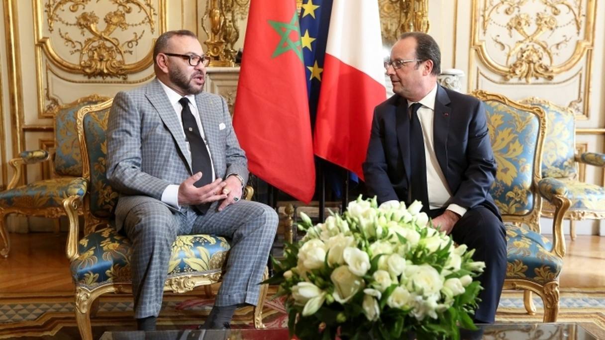 Entretien entre le roi Mohammed VI et François Hollande ce mardi 2 mai.
