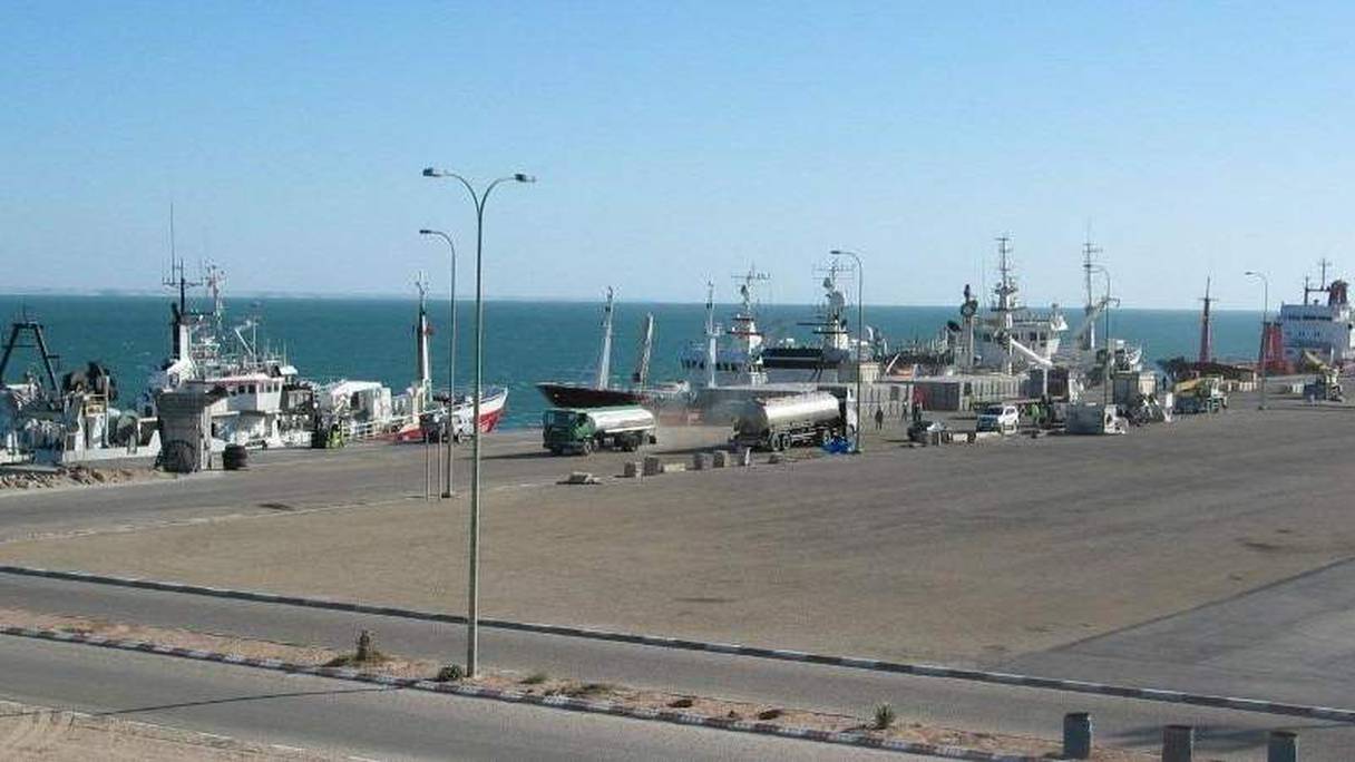 Une vue du port de Dakhla
