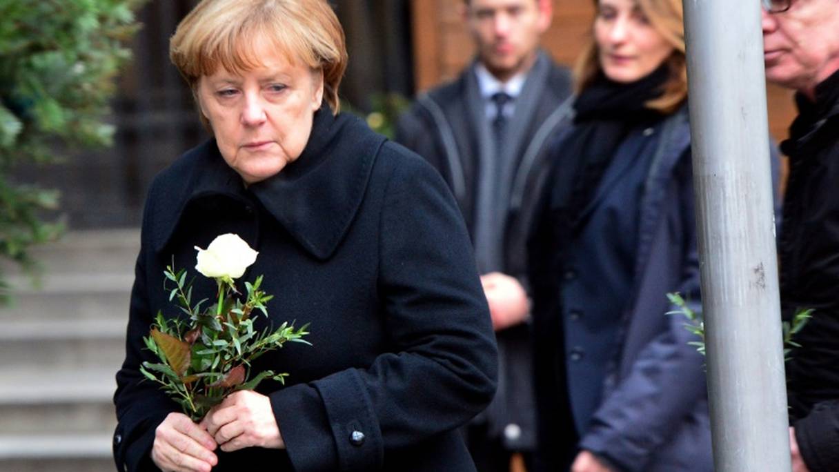 La chancelière allemande Angela Merkel, le 20 décembre 2016 à Berlin.
