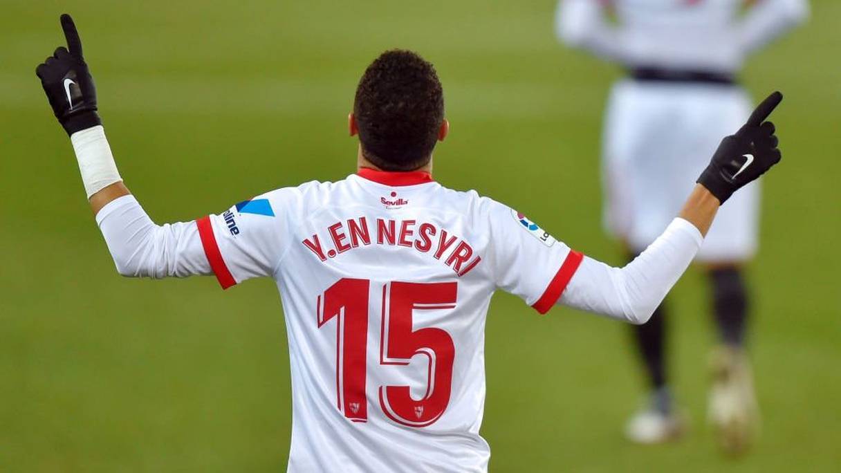 Youssef En-Nesyri, l'attaquant marocain du FC Séville.

