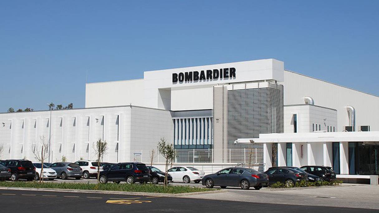 L'usine de Bombardier dans la zone franche MidParc (Casablanca).  
