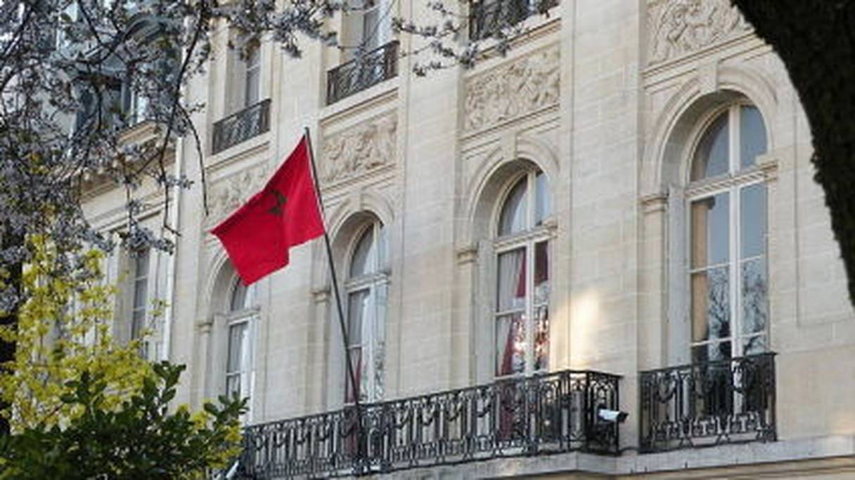 Le siège de l'ambassade du Maroc à Paris.
