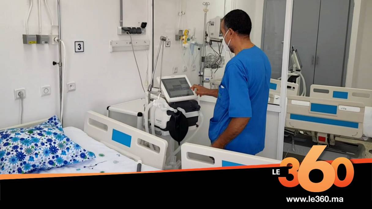 Un nouveau service de réanimation mis en place pour traiter les patients positifs au Covid-19 à Tanger.
