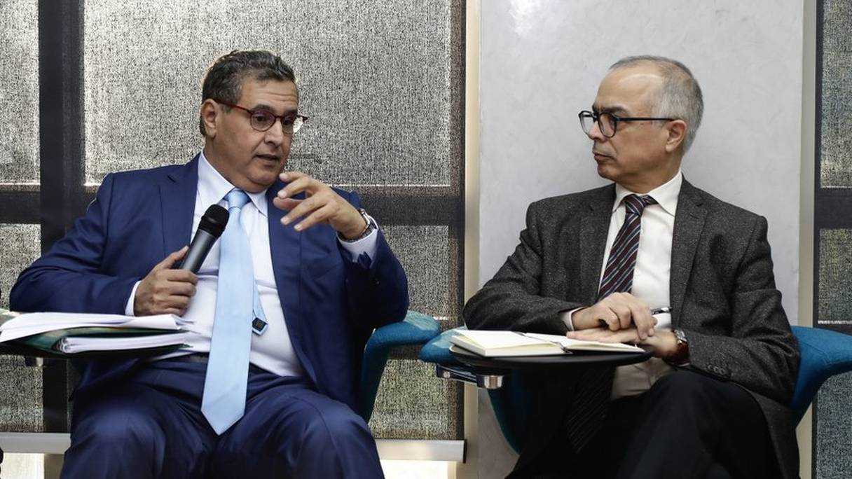Aziz Akhannouch et Chakib Benmoussa.
