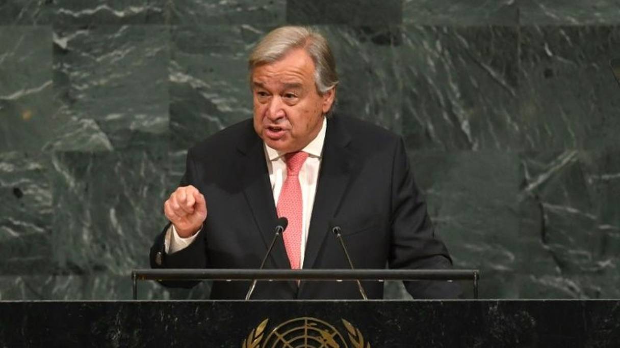 Le secrétaire général de l'ONU, Antonio Guterres.
