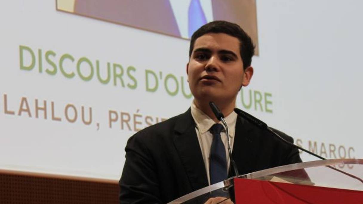 Azzedine Lahlou, fondateur de l'association étudiante Sciences Maroc, à Sciences PO.