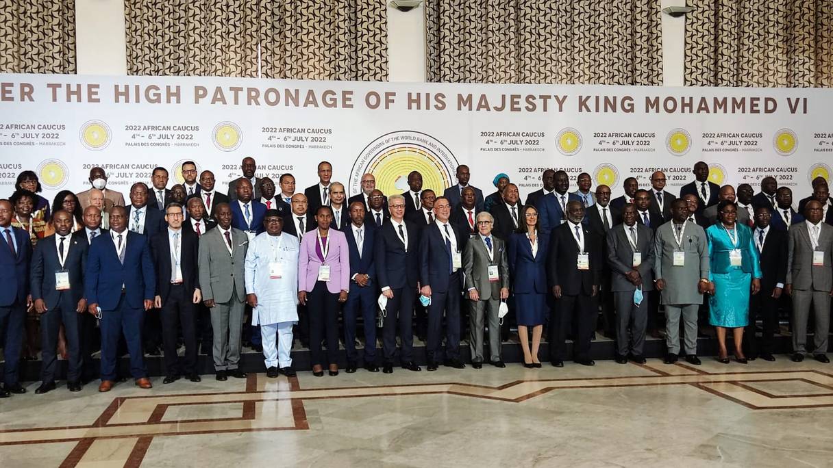 Les participants à la réunion du Caucus Africain 2022, organisée à Marrakech du 4 au 6 juillet 2022.
