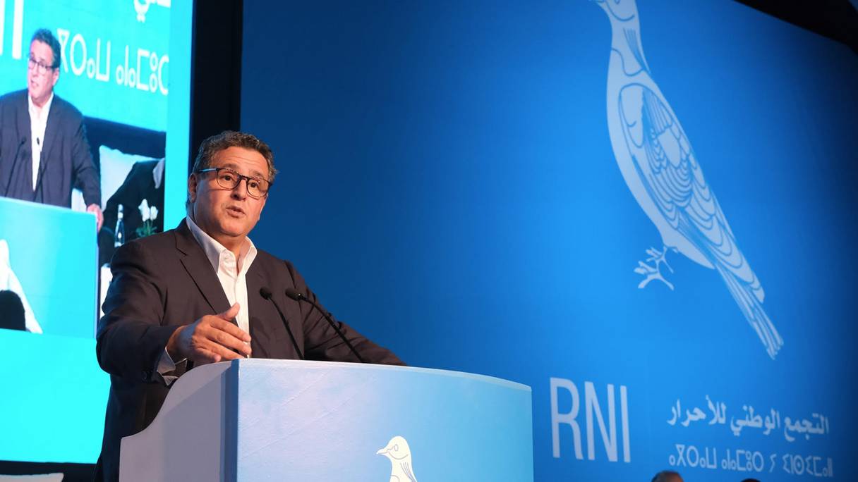 Aziz Akhannouch, président du Rassemblement national des indépendants (RNI).
