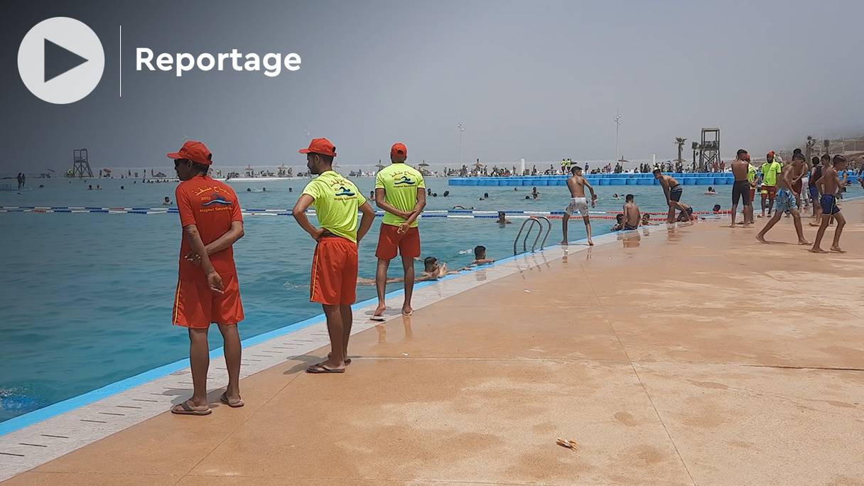 La grande piscine de Rabat a rouvert ses portes, lundi 11 juillet 2022.

