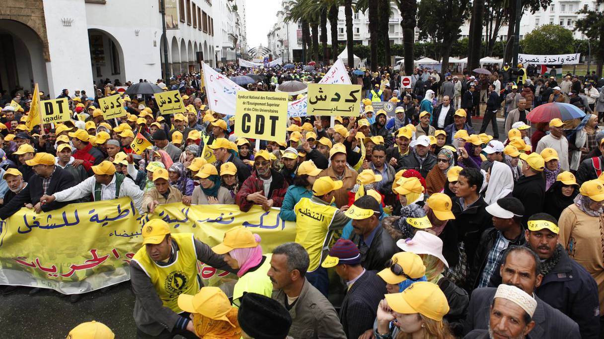 Marche de la CDT à l'occasion du 1e Mai 2014.
