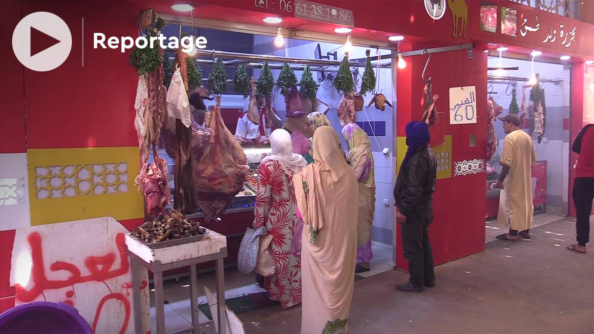 Il n'y a pas eu de hausse des prix constatée sur la viande rouge, dans un marché de Laâyoune. 
