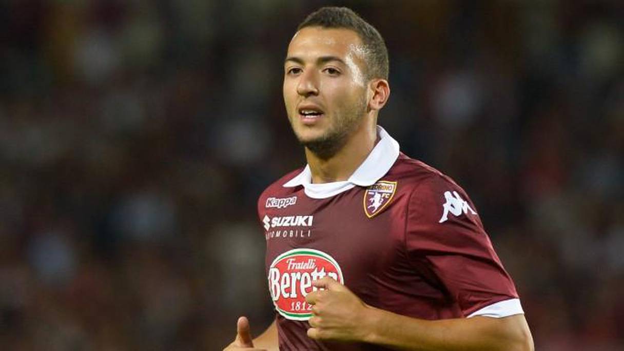 Omar El Kaddouri sous les couleurs du Torino.
