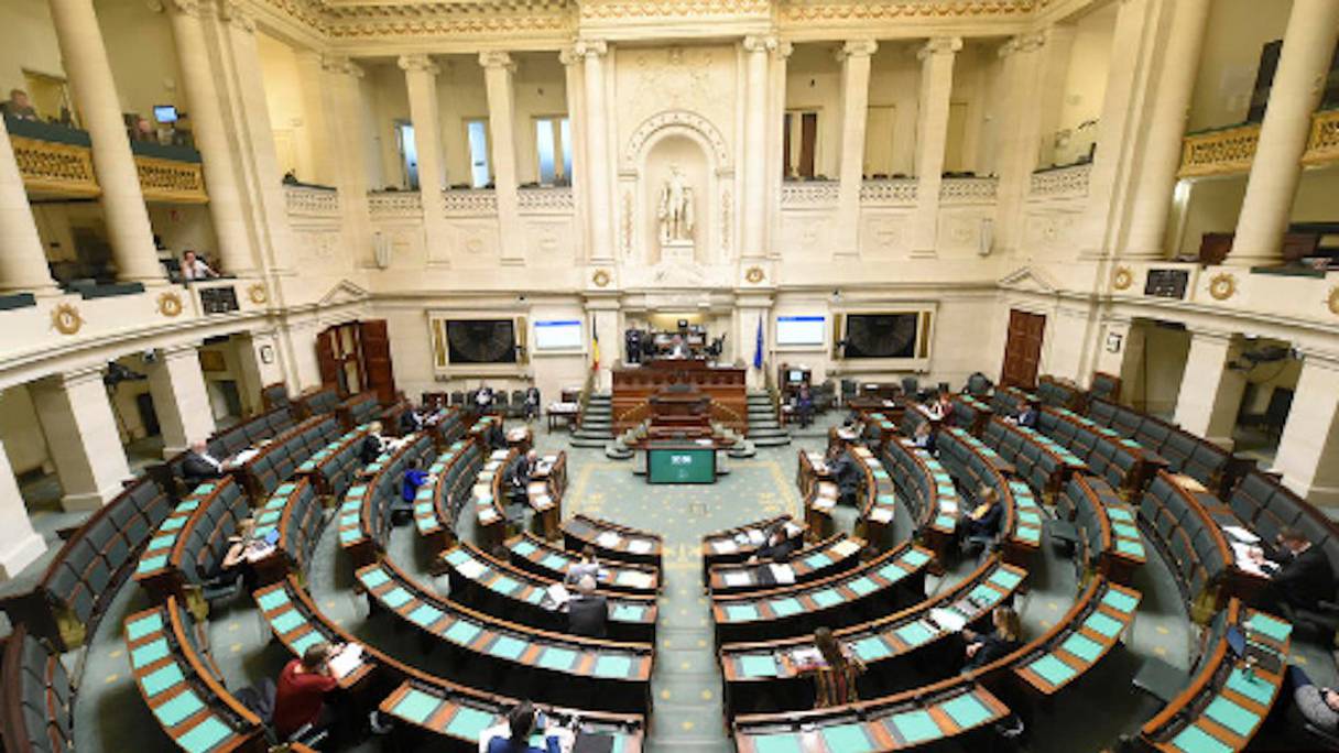 Le siège du Parlement fédéral belge.
