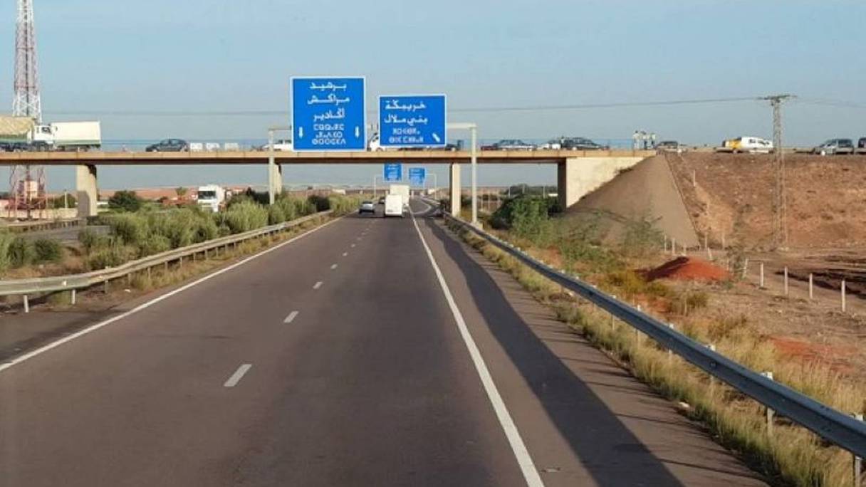 Une autoroute du Maroc.
