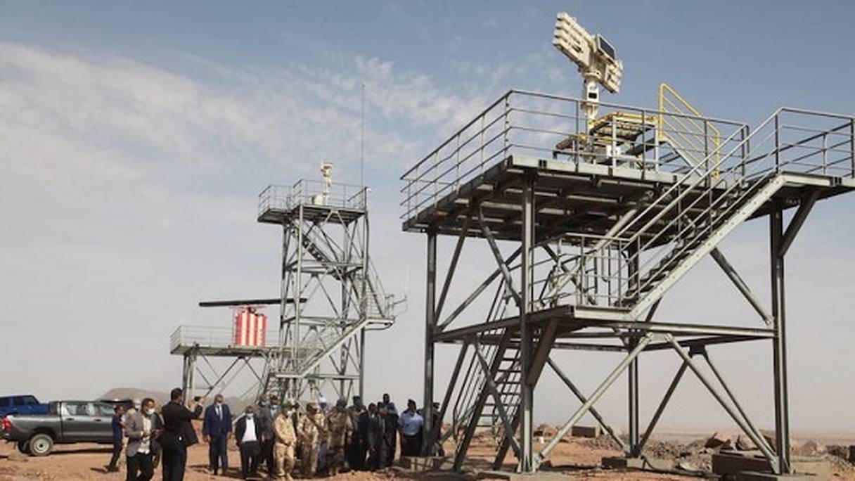 L'un des radars de l'armée mauritanienne installés près de Zouerate pour surveiller les mouvements du Polisario dans la zone tampon du Sahara marocain.
