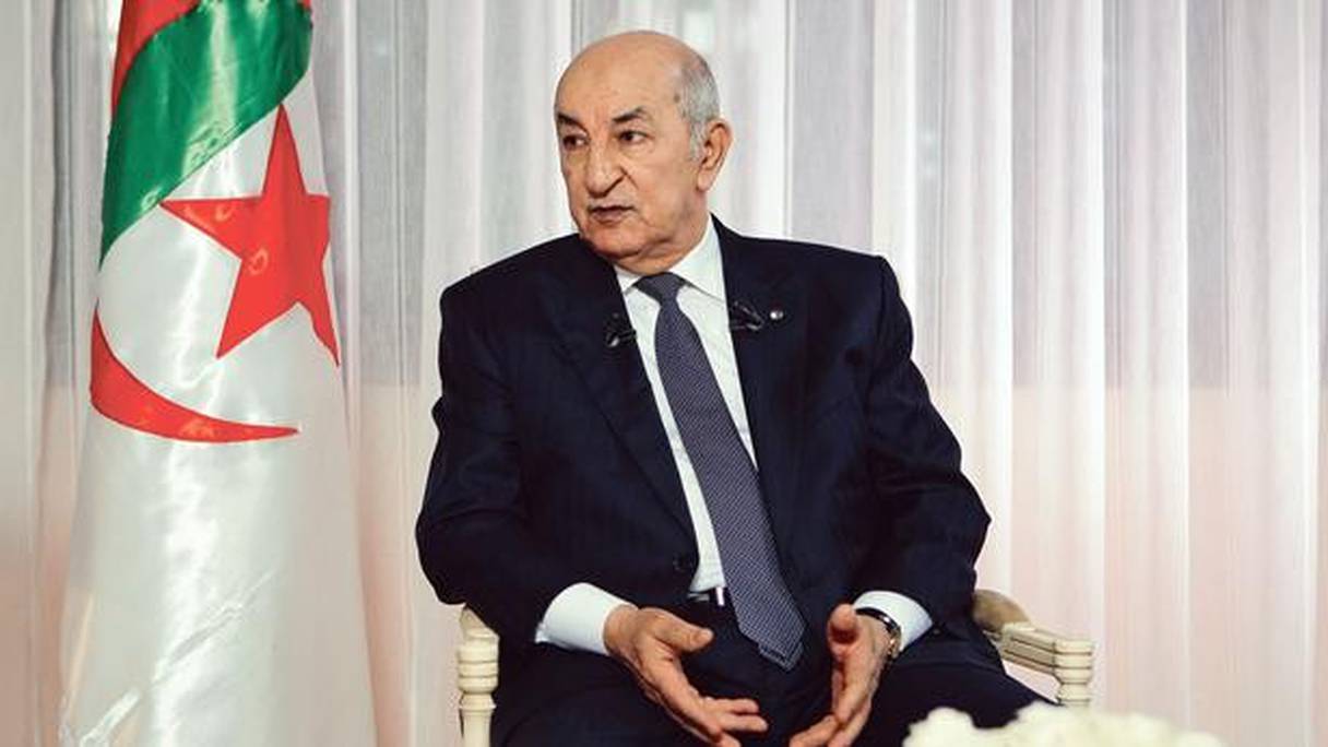 Le président algérien, Abdelmadjid Tebboune. 
