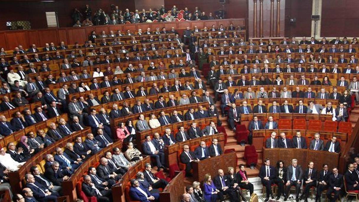 L'hémicycle du Parlement. 
