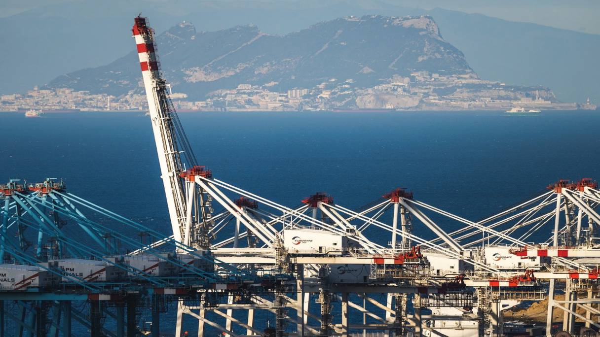 Terminaux à conteneurs du complexe portuaire Tanger Med.
