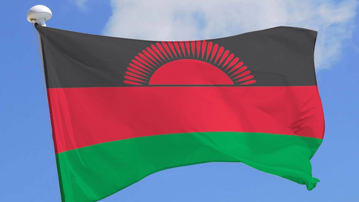 Drapeau du Malawi.
