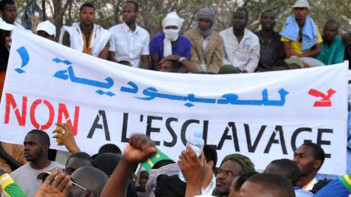 Manifestation à Nouakchott contre l’esclavage et les discriminations en avril 2015.
