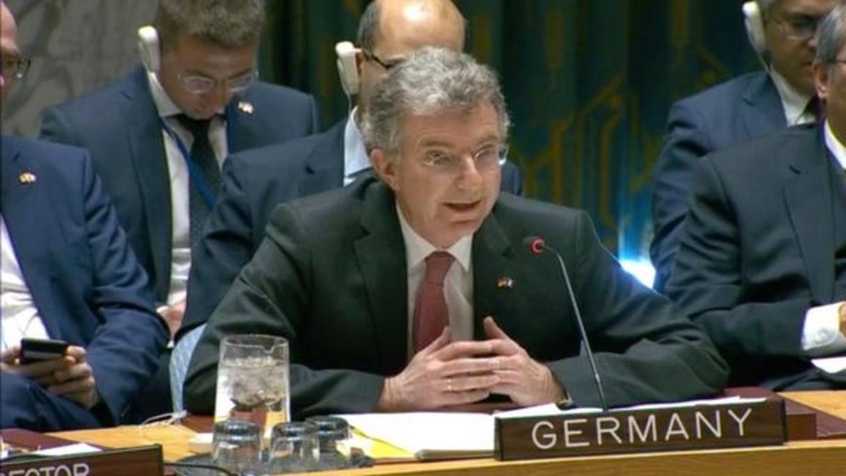 L'ambassadeur de l'Allemagne à l'ONU, Christoph Heusgen. 
 
