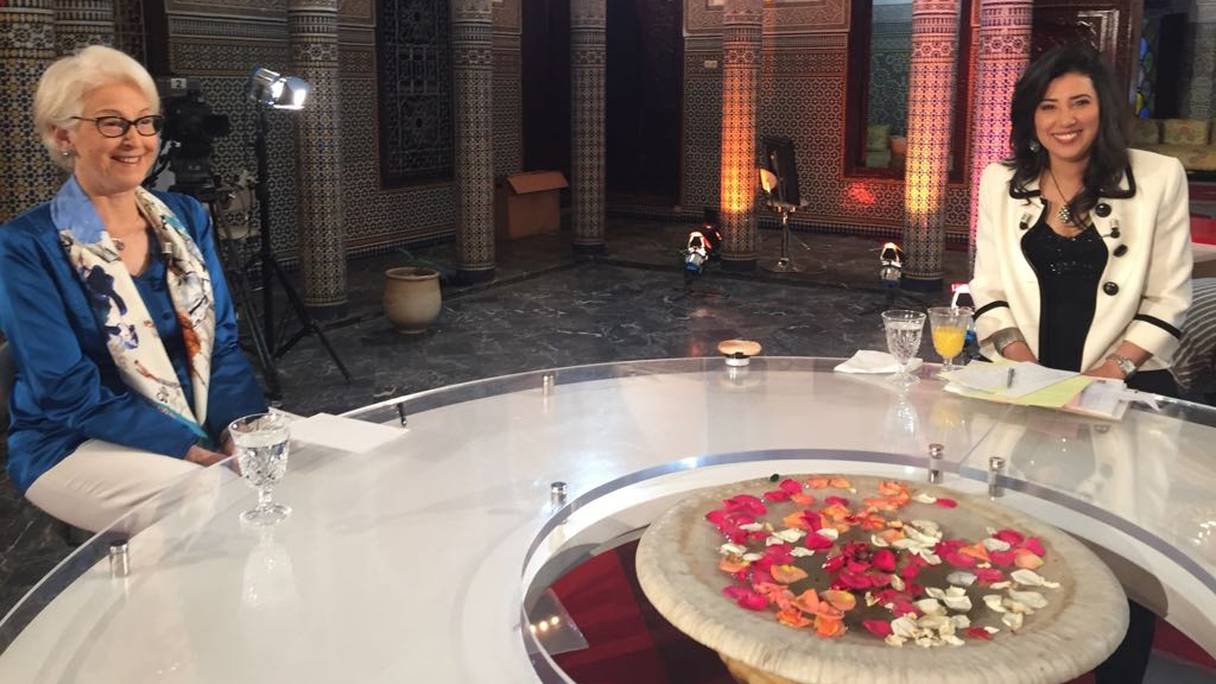 Aïcha Belarbi l'invitée de Bouchra Mazih dans l'émission "El Klam El Mrassa3".
