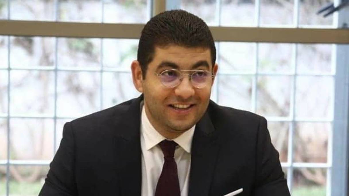 Mehdi Bensaïd, ministre de la Culture, de la jeunesse et de la communication. 
