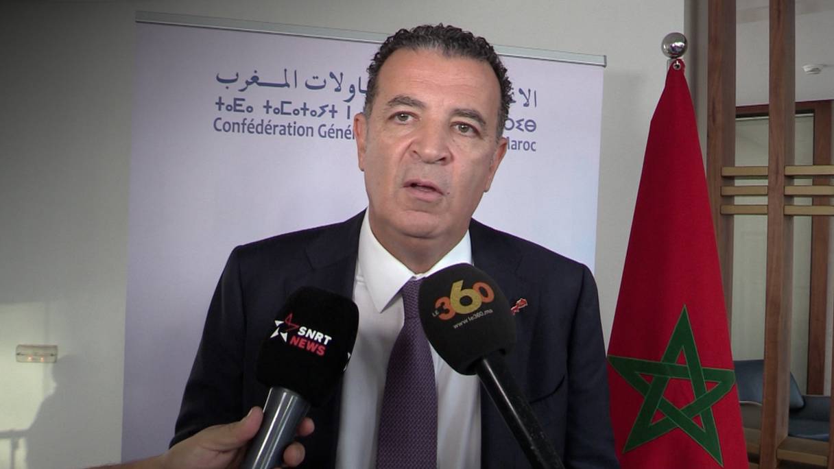 Le président de la CGEM, Chakib Alj, le mardi 18 octobre 2022, à Casablanca.
