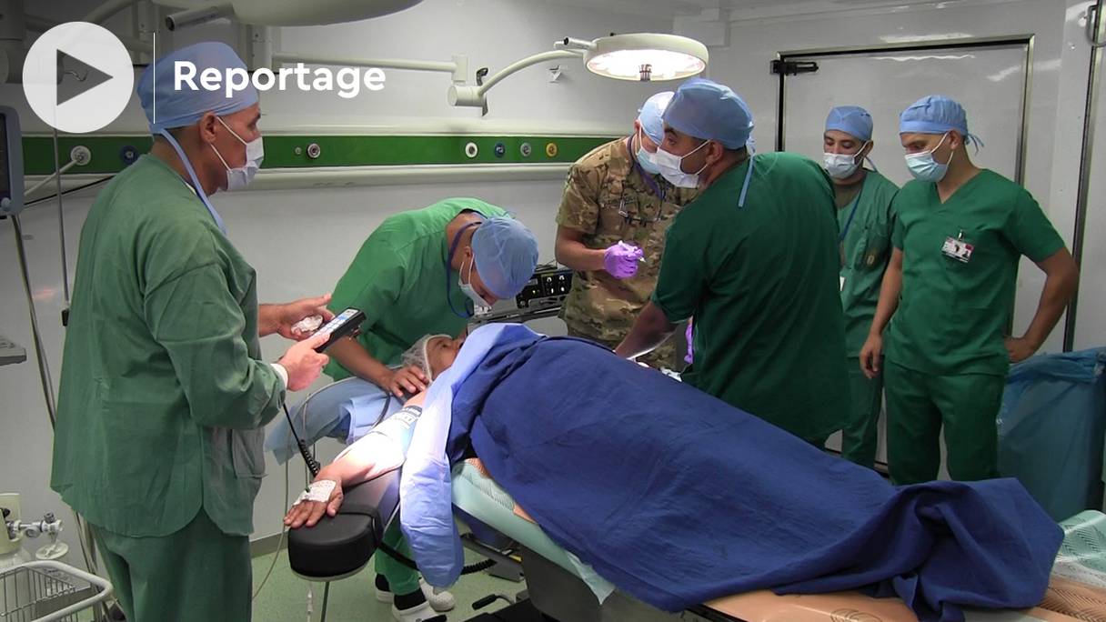 Les armées marocaine et américaine fournissent des services médicaux aux habitants de Taliouine dan le cadre de l'opération African Lion 2022.

