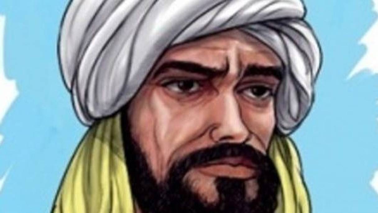 Dessin représentant le grand explorateur marocain Ibn Batouta.
