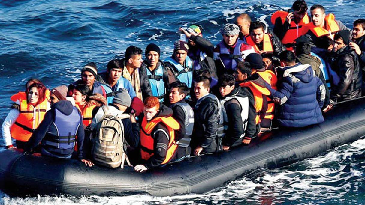 Des migrants algériens affluent sur les côtes espagnoles, en traversant la Méditerranée (archives). 
