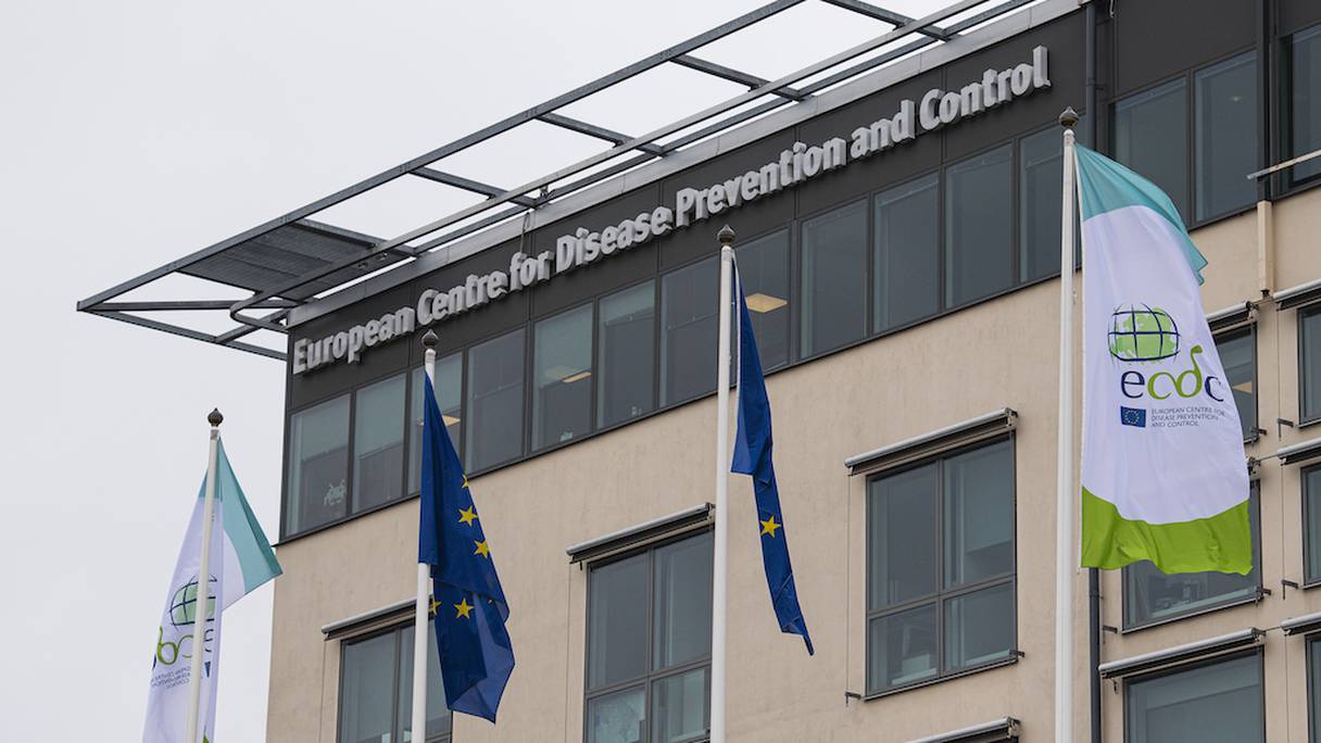 Le siège du Centre européen de prévention et de contrôle des maladies (ECDC) à Solna, en Suède. 
