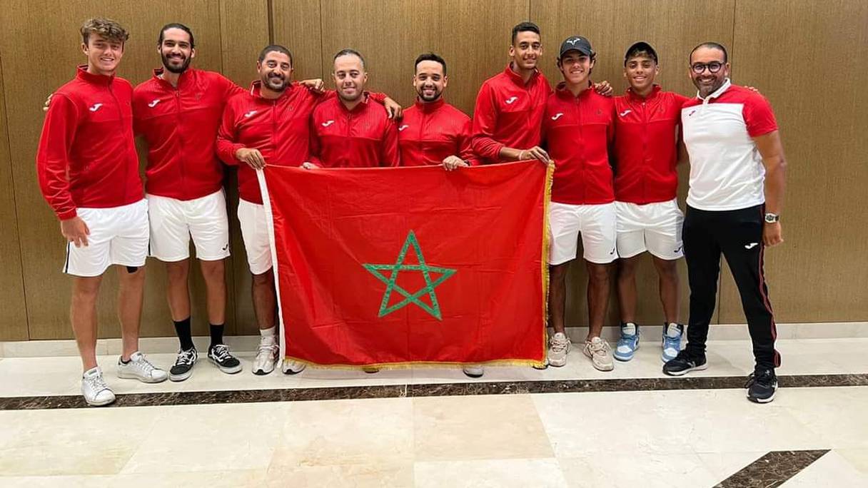 L'Équipe nationale marocaine de tennis.
