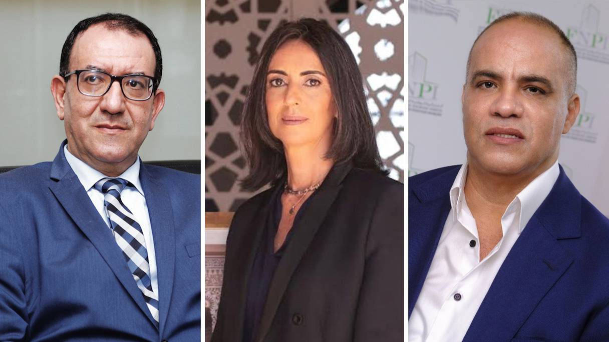 De g à d: Khalid Zazou, directeur général des impôts par intérim, Nadia Fettah Alaoui, ministre des Finances et Taoufik Kamil, président de la FNPI.
