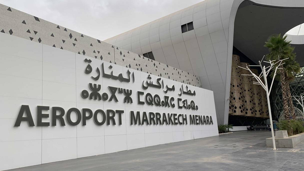 L'aéroport Marrakech Ménara.
