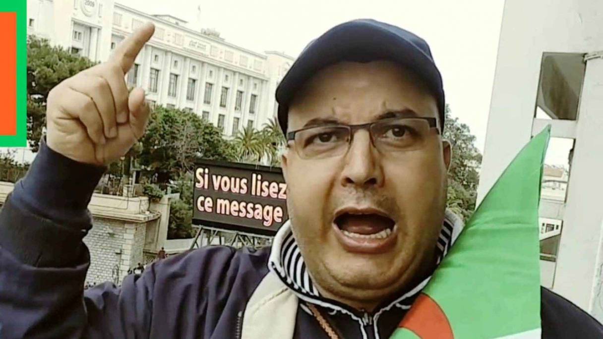 Fodil Boumala, journaliste et figure emblématique du mouvement populaire de contestation algérien.
