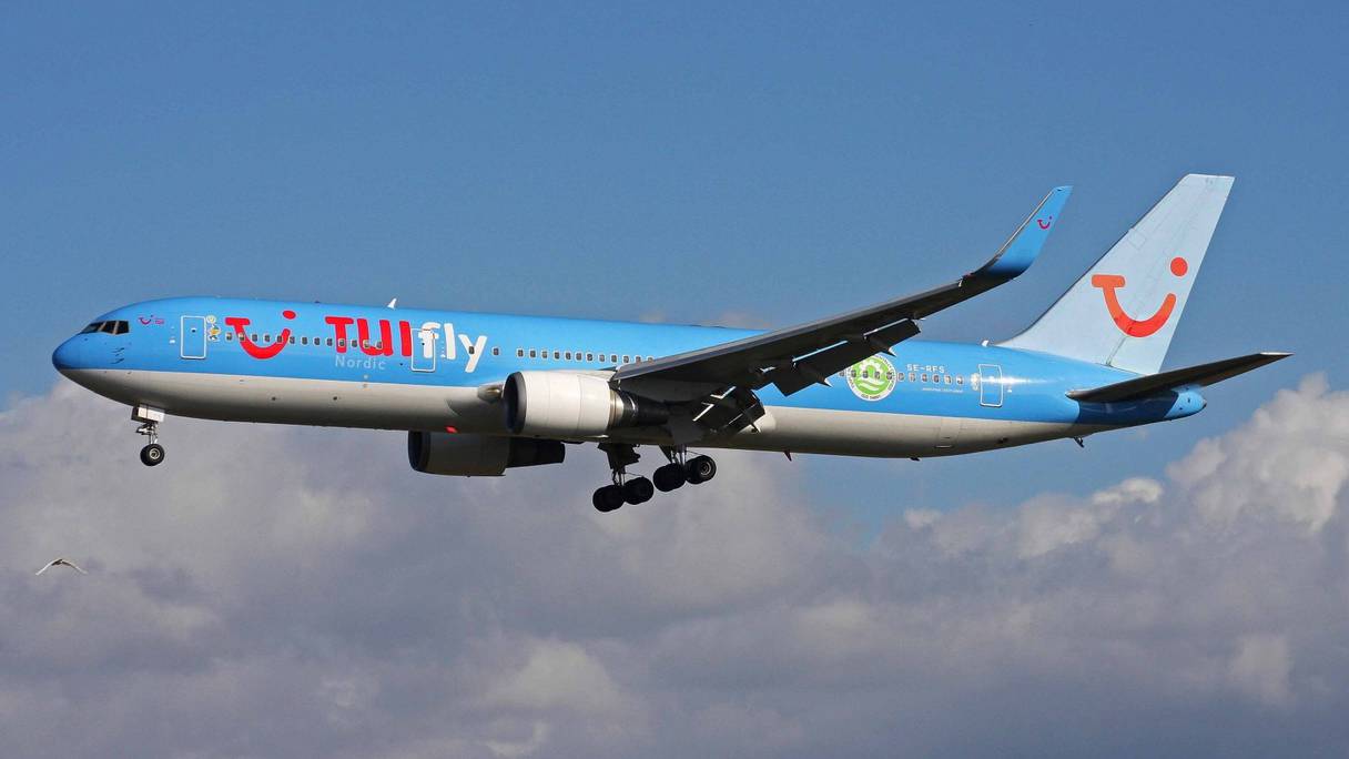 Un avion de la compagnie TUI Fly.
