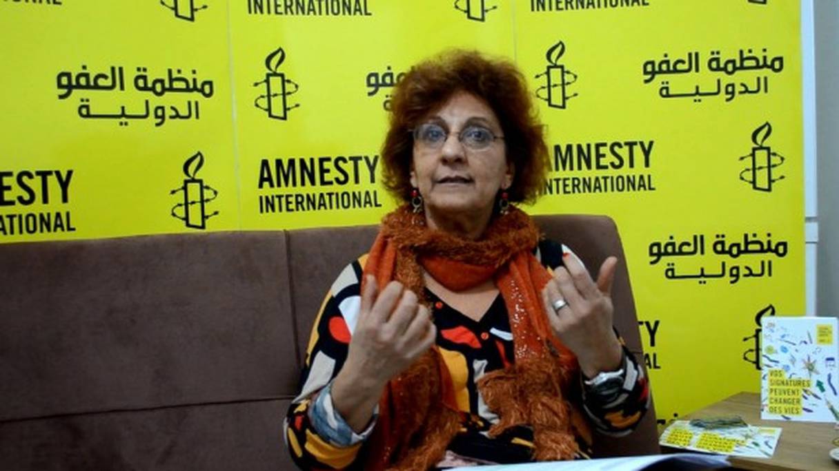 Hassina Oussedik, directrice d'Amnesty-Algérie.
