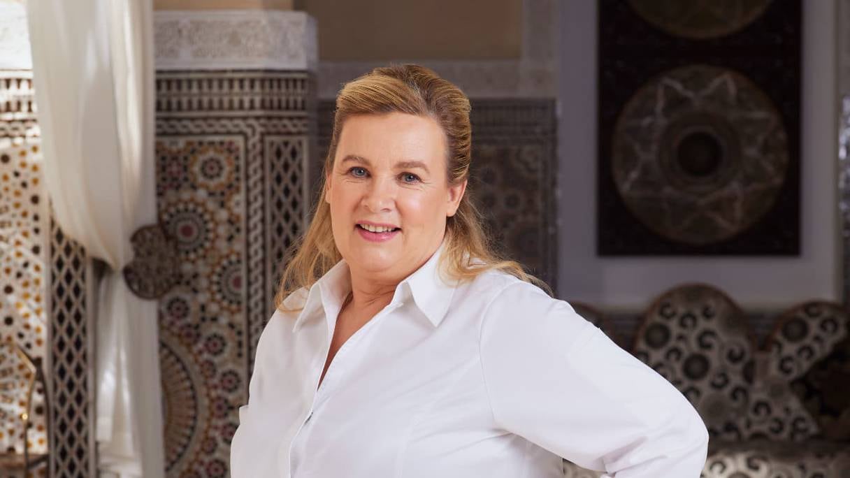 La Cheffe Hélène Darroze au Royal Mansour de Marrakech.
