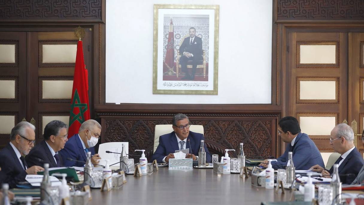 Le chef de l’Exécutif, Aziz Akhannouch, a présidé, jeudi 1er septembre 2022, la réunion hebdomadaire du Conseil de gouvernement. 
