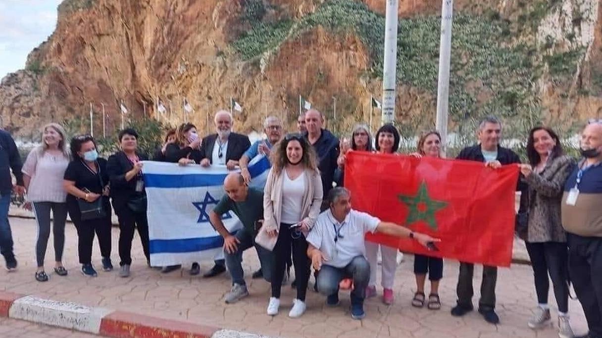 Des opérateurs touristiques israéliens, en visite dans l'Est du Maroc, le 28 avril 2021.
