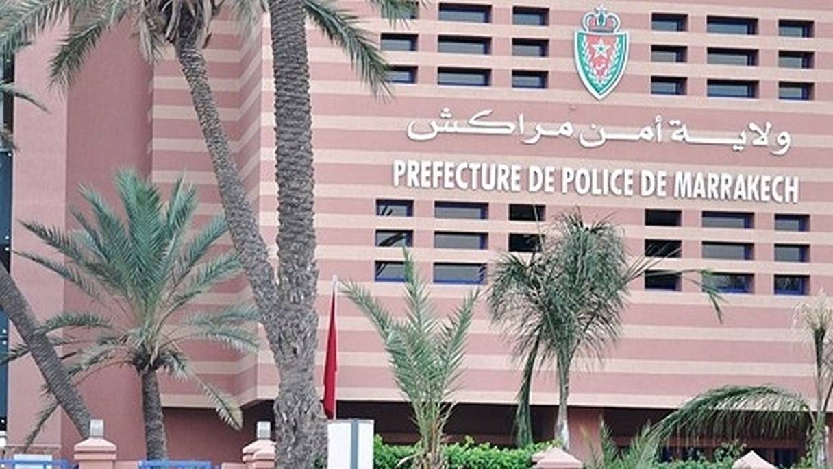 La préfecture de police de Marrakech.
