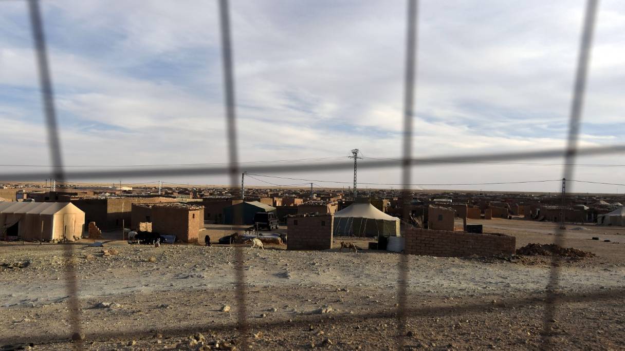 Une vue générale montre le camp de réfugiés de Smara dans la province algérienne de Tindouf le 25 février 2016.
