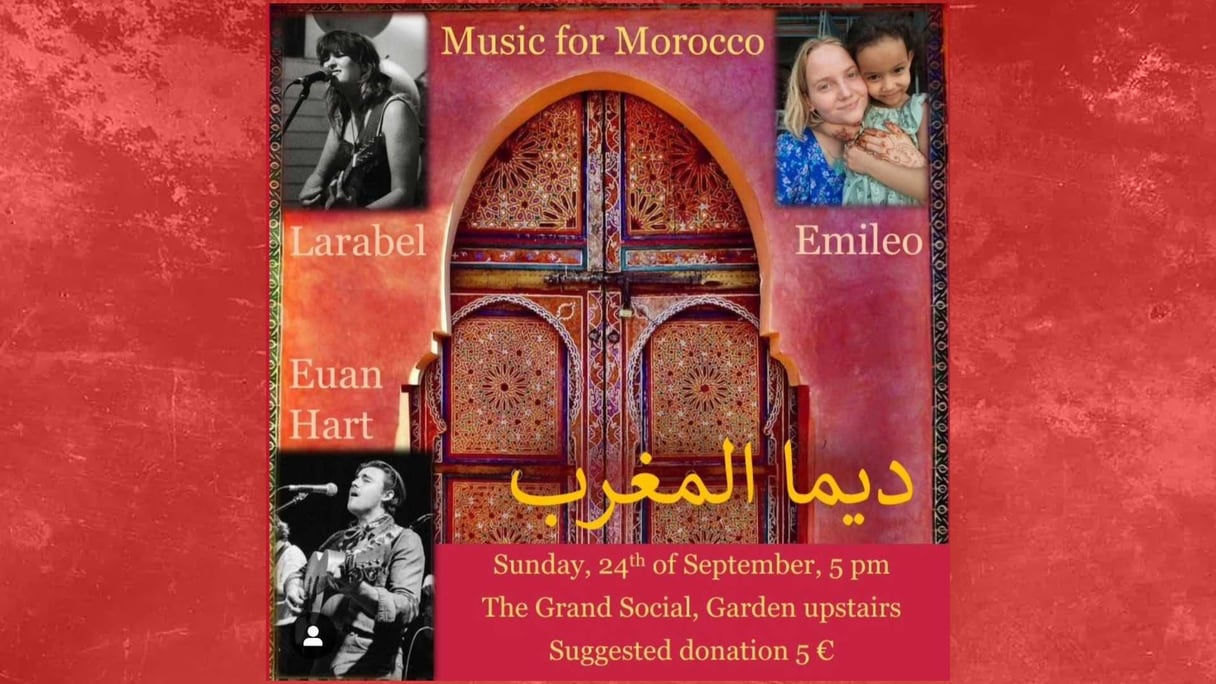 Le concert "Music for Morocco" sera organisé le 24 septembre à Dublin, en Irlande.