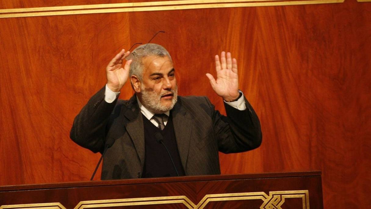 Abdelilah Benkirane au Parlement.
