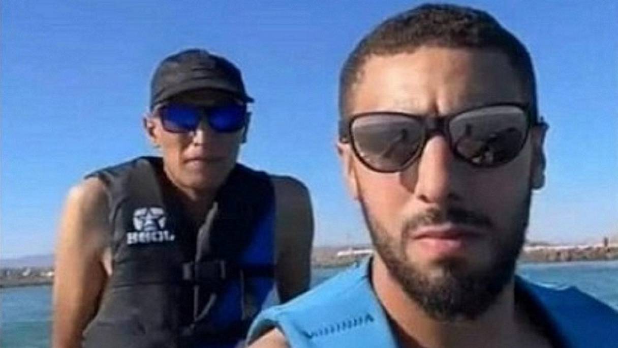Les Marocains Bilal Kissi, au premier plan, et Abdelali Mchiouer, tués le 29 août par la police maritime algérienne.