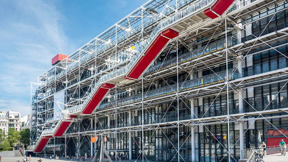 Le Centre Pompidou à Paris.
