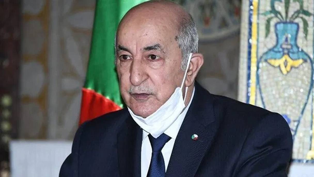 Abdelmadjid Tebboune, président de la République algérienne. 
