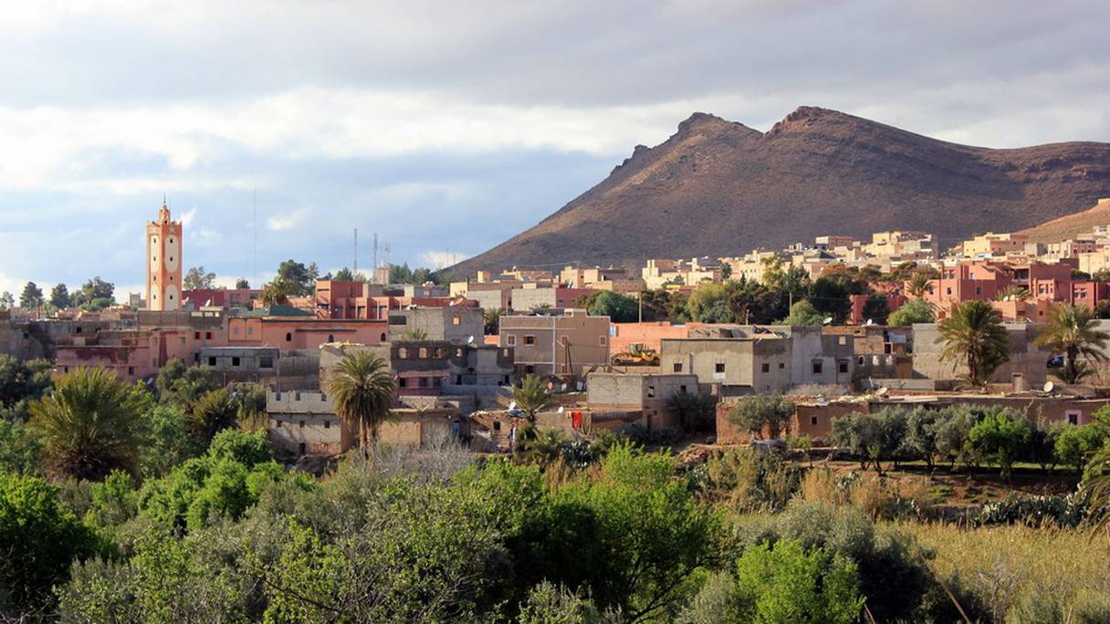 Taliouine, à 119 km de Taroudant. C'est de ce village que provient la majorité du safran (Crocus sativus) du Maroc, l'une des épices les plus chères au monde. Le "Safran de Taliouine" bénéficie d'une Appellation d'origine protégée (AOP) depuis 2010.  
